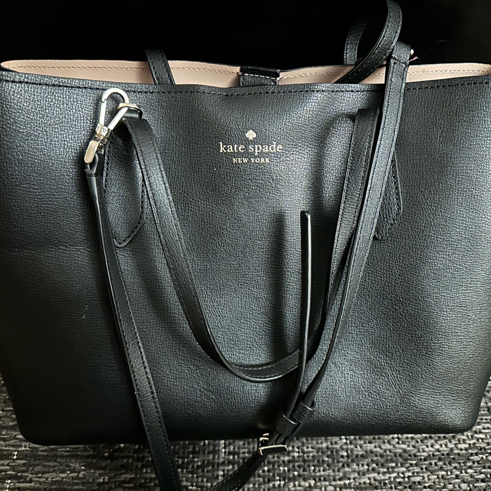 Kate Spade Black Tote Structured Leather